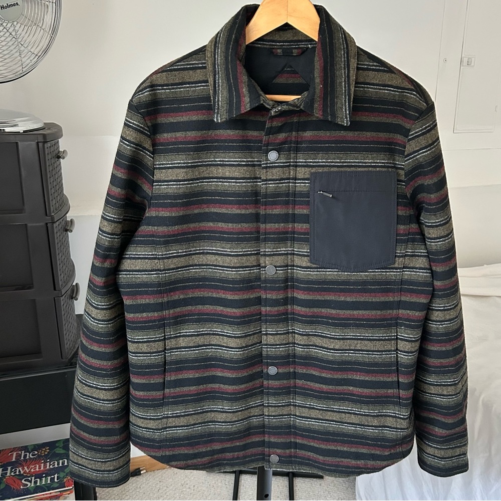 Pendleton Conway Mount Hood Badland Stripe Jacket Shacket Wool Men’s Medium